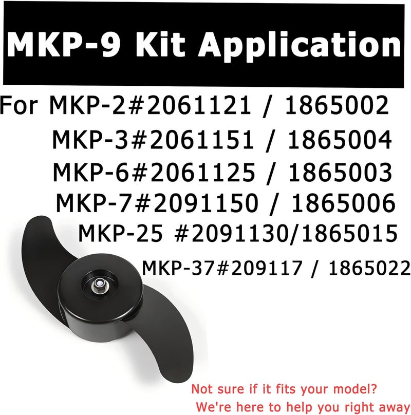 auaurly 5 Pack 1865010 Prop Nut 3/8" MKP-9 Kit A,Fits 12 V and 24 V Minn Kota Trolling Motors - Image 4